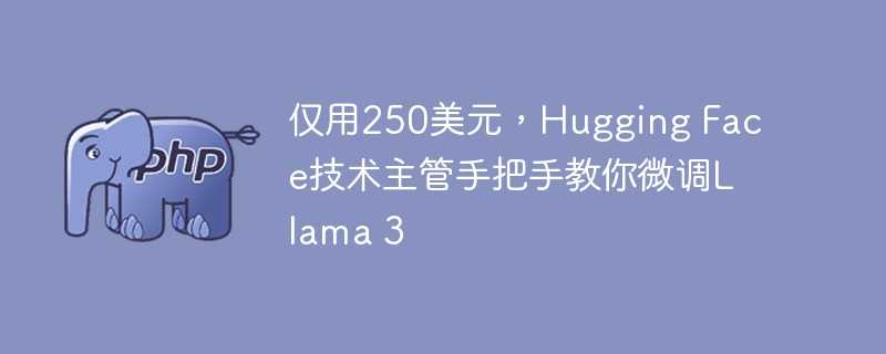 仅用250美元，hugging face技术主管手把手教你微调llama 3