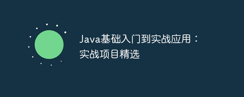 Java基础入门到实战应用：实战项目精选