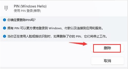 Windows11怎么删除PIN码_Windows11删除PIN码步骤