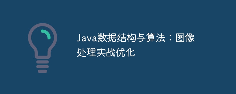 Java数据结构与算法：图像处理实战优化