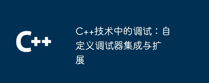 C++技术中的调试：自定义调试器集成与扩展