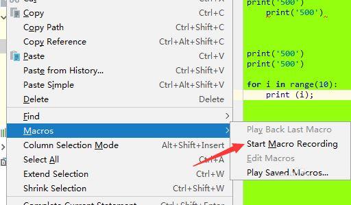 pycharm使用过程中怎么对当前录制宏_pycharm使用过程中对当前录制宏的方法