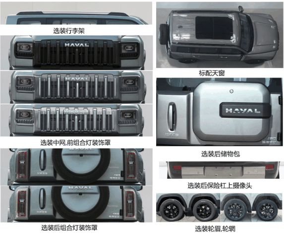 哈弗猛龙燃油版亮相工信部新车目录，设计独特动力强劲