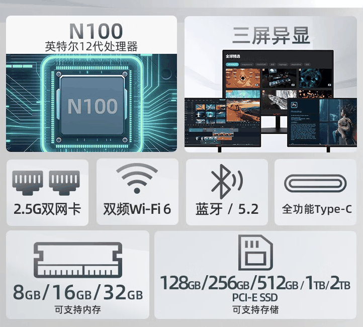 Bestcom 推出 N100 Pro II 迷你主机：英特尔 N100 + 双网口，准系统 669 元