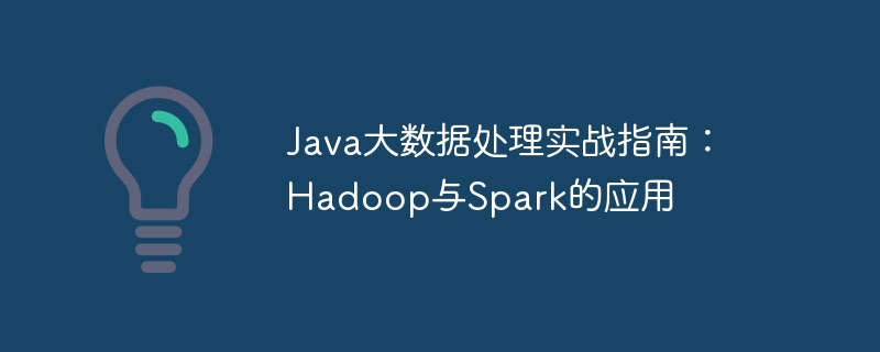 Java大数据处理实战指南：Hadoop与Spark的应用