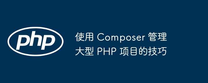 使用 Composer 管理大型 PHP 项目的技巧