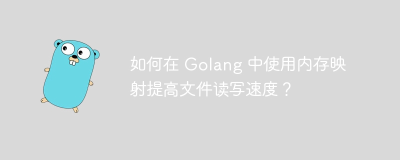 如何在 Golang 中使用内存映射提高文件读写速度？