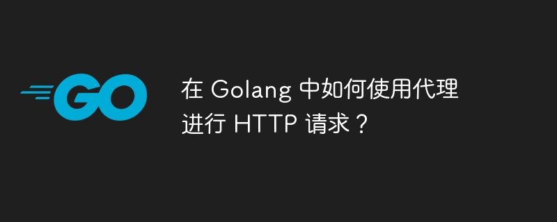 在 Golang 中如何使用代理进行 HTTP 请求？