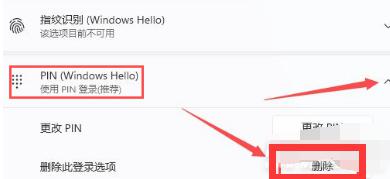 win11 pin码只能更改不能删除问题解析