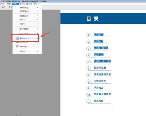 Adobe Acrobat Reader DC怎么开启阅读模式 Adobe Acrobat Reader DC开启阅读模式教程