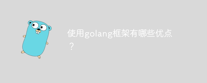 使用golang框架有哪些优点？