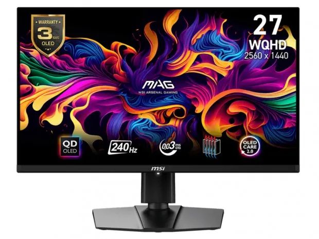 微星发布 271QPX E2 游戏显示器：三星 QD-OLED 方案、240Hz 刷新率，覆盖 99.1% DCI-P3 色域