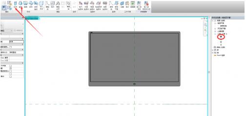 Revit做一个显示屏族的操作方法