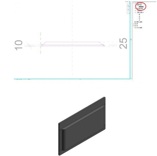 Revit做一个显示屏族的操作方法
