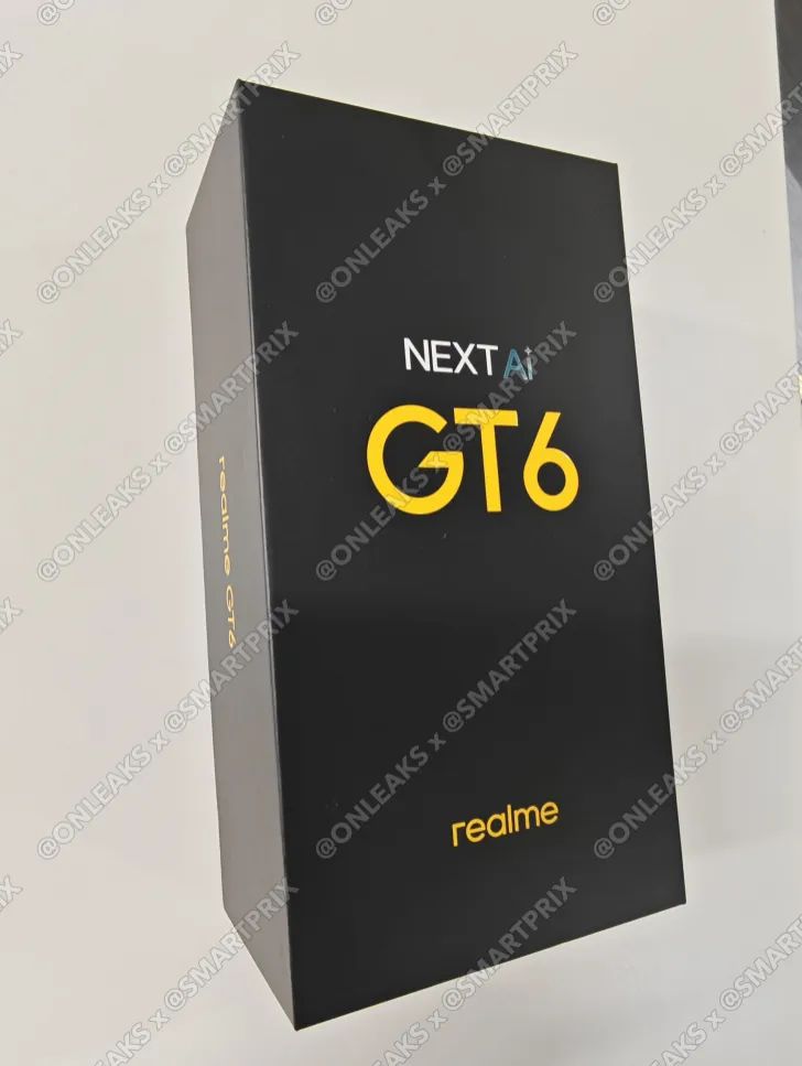 realme 真我 GT6 手机包装曝光，主打 4 项 AI 功能