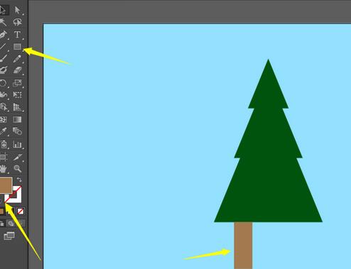 adobe illustrator cs6制作卡通效果绿色树的操作内容讲解