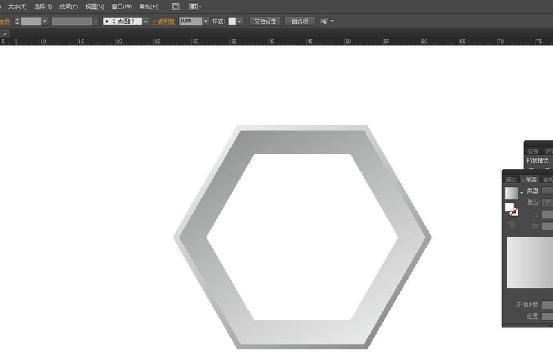 ai怎么画六边形并添加立体感_ai六边形立体效果的制作方法