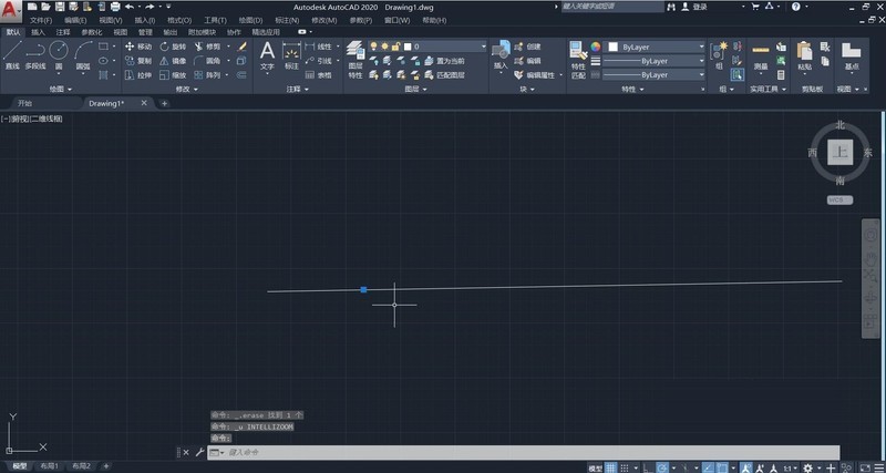 Auto CAD2020怎么等分线段