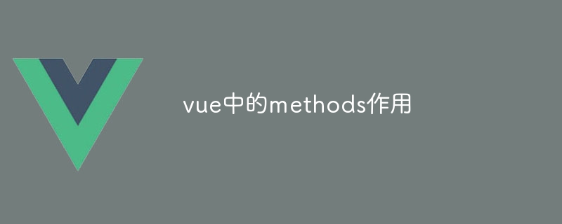 vue中的methods作用