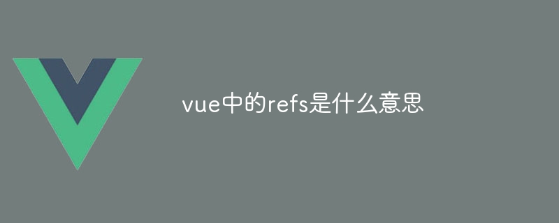 vue中的refs是什么意思