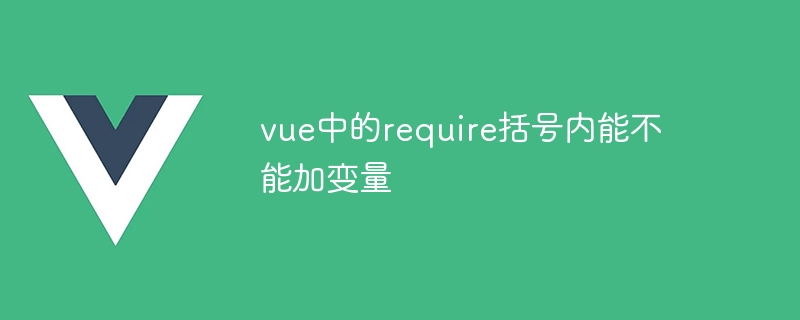 vue中的require括号内能不能加变量