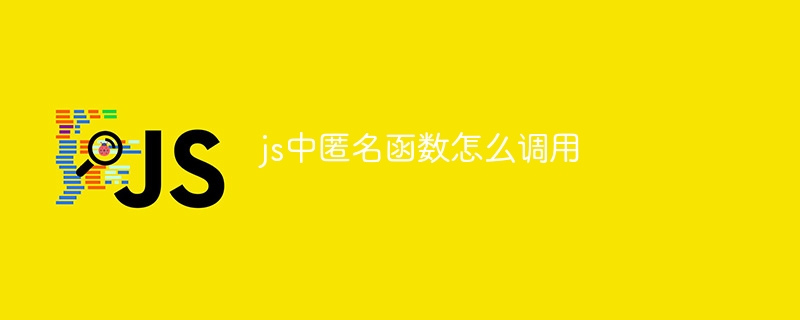 js中匿名函数怎么调用