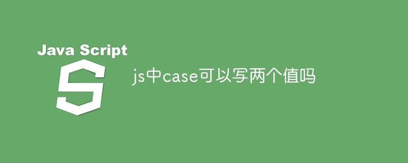 js中case可以写两个值吗