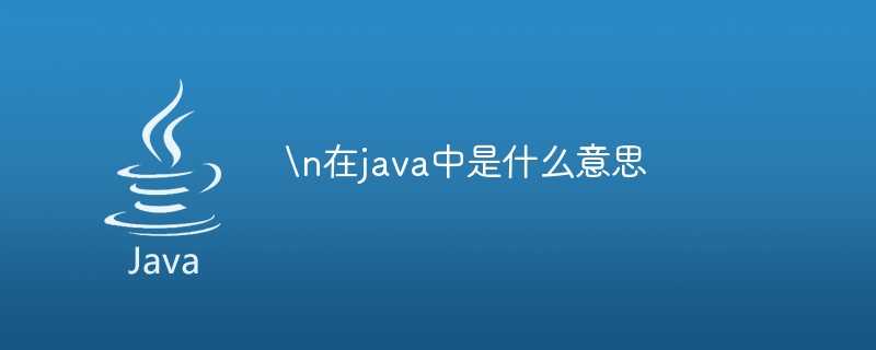 n在java中是什么意思