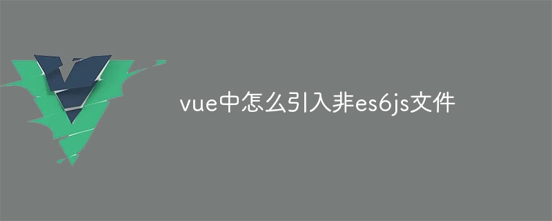 vue中怎么引入非es6js文件