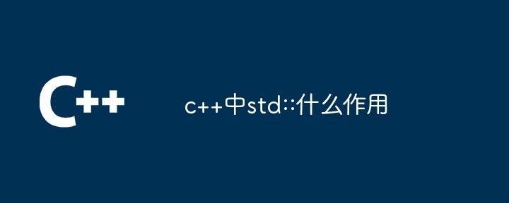 c++中std::什么作用