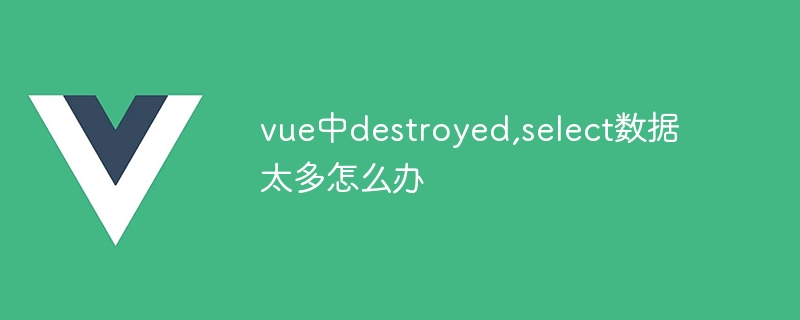 vue中destroyed,select数据太多怎么办