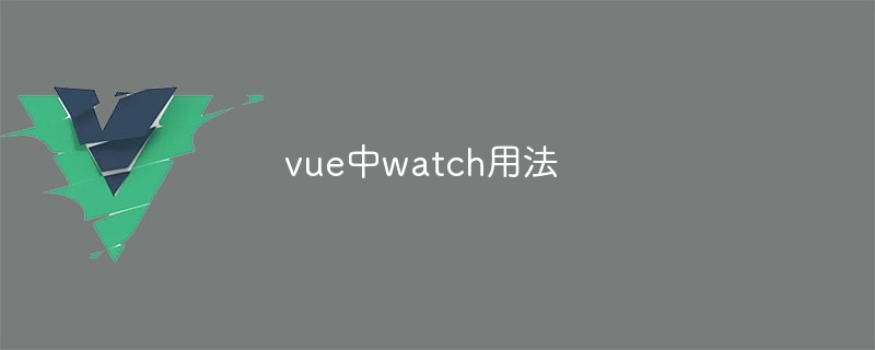 vue中watch用法