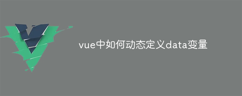 vue中如何动态定义data变量