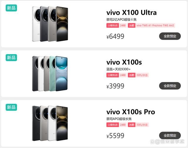 vivo X100系列怎么买? vivo X100S、S Pro、Ultra区别对比插图2