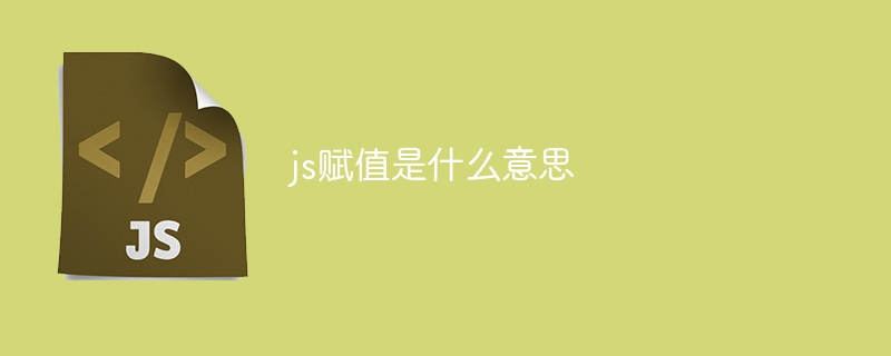 js赋值是什么意思