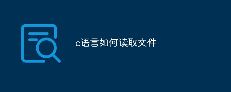 c语言如何读取文件