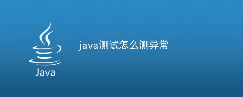 java测试怎么测异常