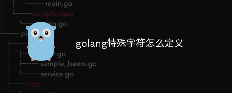 golang特殊字符怎么定义