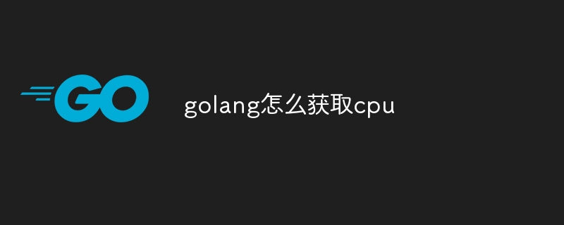 golang怎么获取cpu