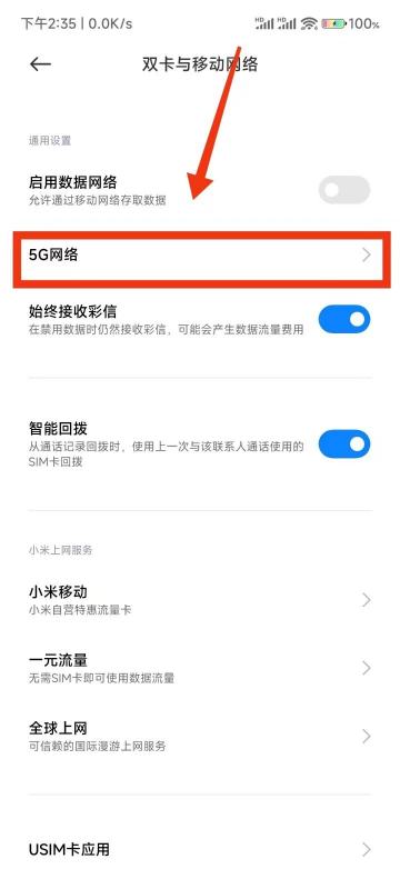 红米Note13RPro怎么调成4G网络？