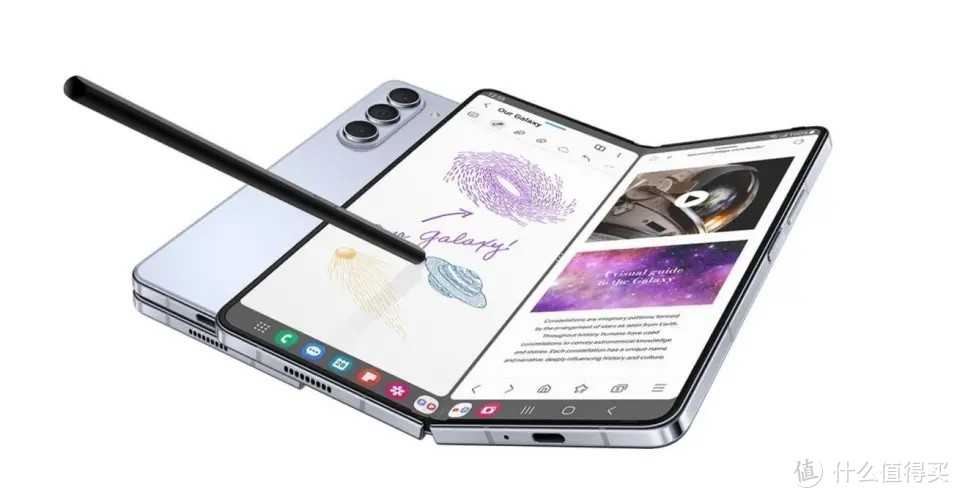 三星Galaxy Z Fold6渲染图曝光：方正硬朗设计，内外屏升级