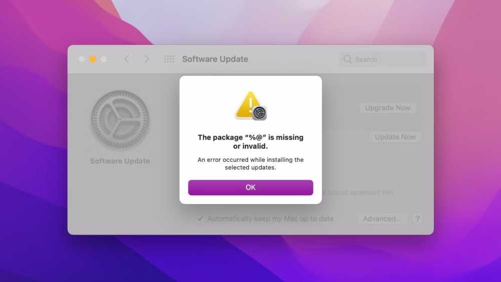Mac 更新失败 Mac update failed