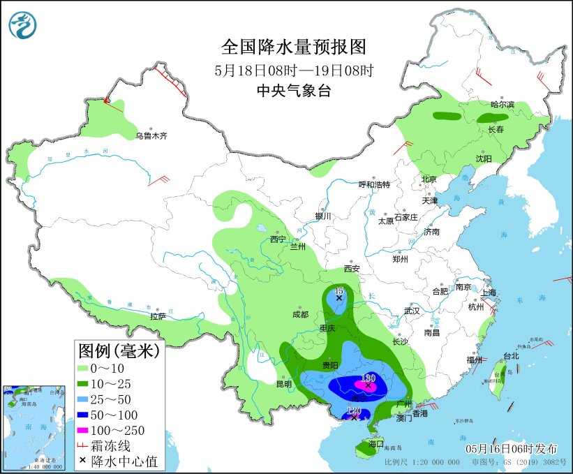华南江南等地将出现强降雨过程 华北黄淮有高温天气