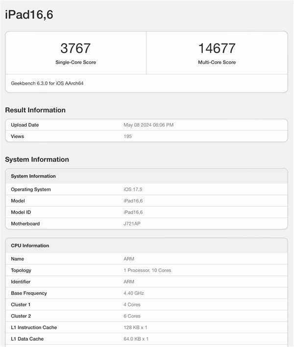 iPad Pro全球首发！M4跑分公布：多核成绩突破1.4万