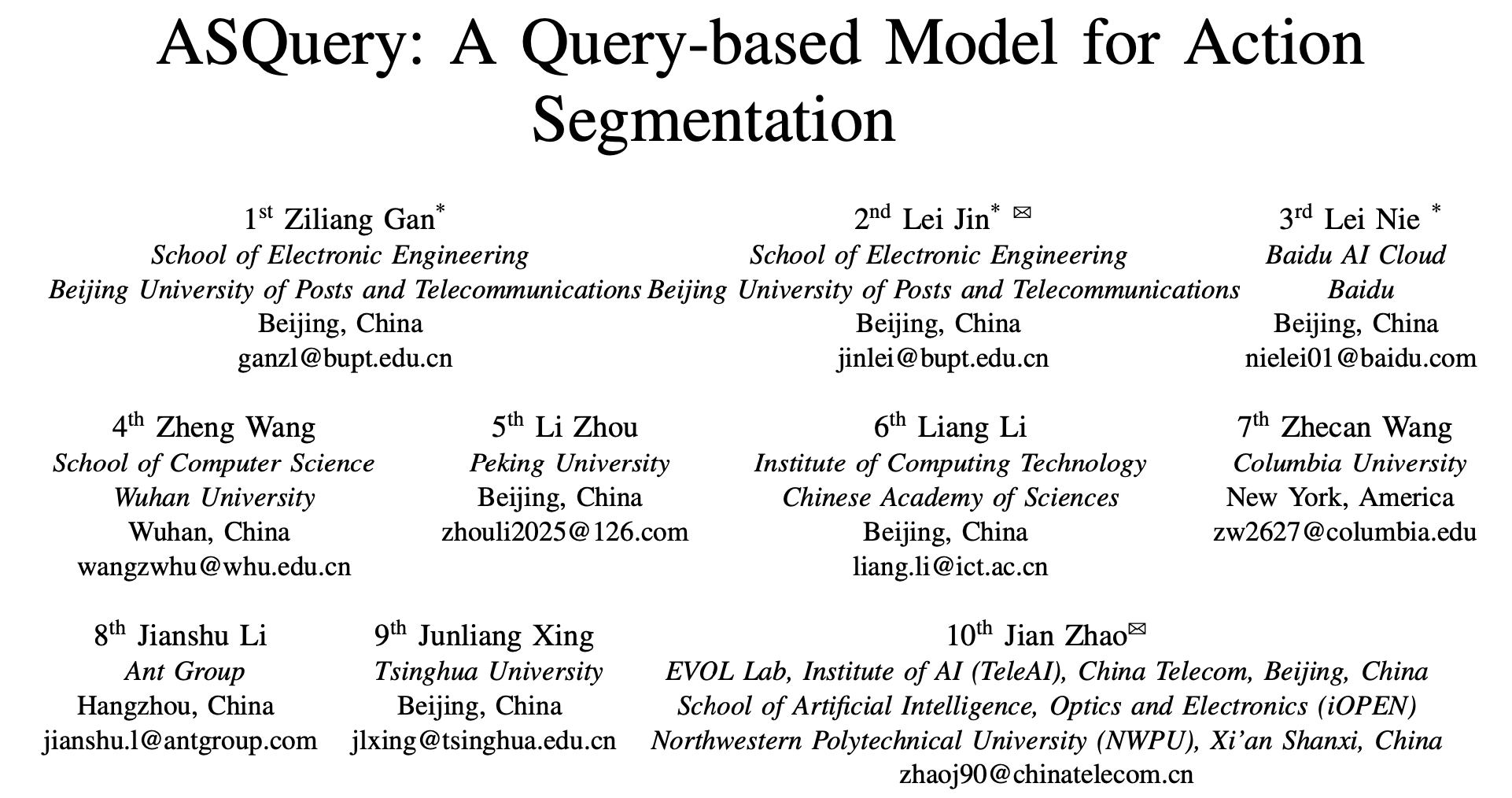 asquery：基于query的时序动作分割新架构