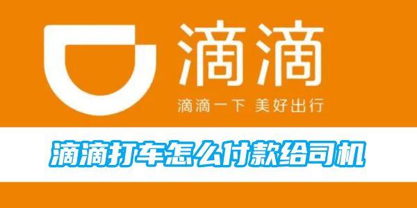 滴滴打车怎么付款给司机 付款给司机的操作方法