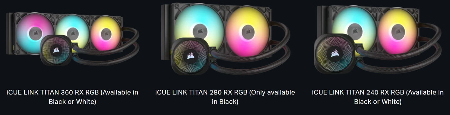 升级三相电机水泵、CapSwap 模块化顶盖，海盗船推出 iCUE LINK TITAN RX RGB 水冷散热器