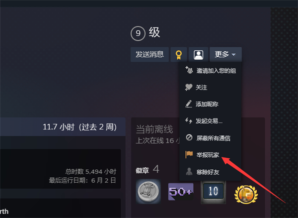 steam怎么举报其他用户_steam用户举报步骤一览