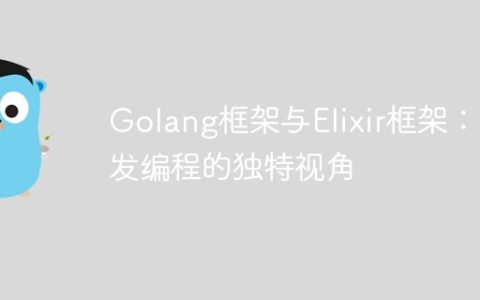 Golang框架与Elixir框架：并发编程的独特视角