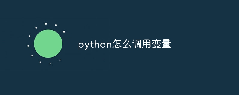 python怎么调用变量